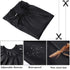 Professional Hair Cutting Cape FEBSNOW with Neck Duster Brush, Salon Barber Cape (Black)