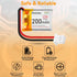 Ransanx 3.7V 200mAh 502025 2.0 (2 Lipo Battery Rechargeable Lithium Polymer Battery with Micro JST Connector Integrated