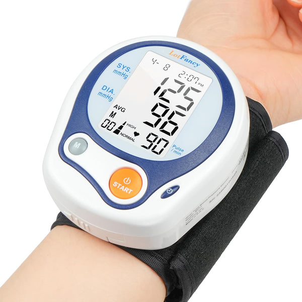 LotFancy Wrist Blood Pressure Monitor, Automatic Digital BP Machine, 60 Reading Memory