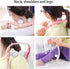 Portable U Shaped Shiatsu Neck Massager - Deep Tissue Relief in Pink