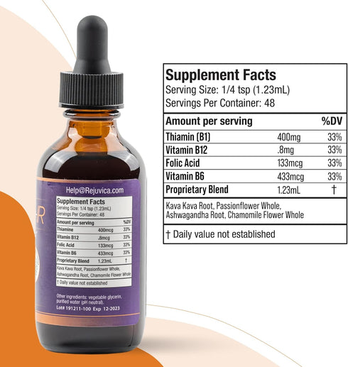 Rejuvica Health Advanced Mood Support Supplement - Liquid Delivery for Better Absorption with Tart Cherry & More!