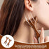 hinbkenla 2 Pcs Jaw Massager,Sandalwood Massage Claws,Five Touch Therapy Comb,Wooden Comb,Taichi Tools,Manual Head