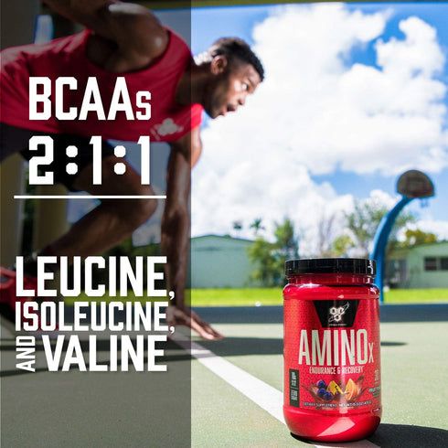 BSN Amino X Muscle Recovery Powder with BCAAs, 10g Amino Acids, Keto Friendly, Watermelon Flavor, 70 Servings