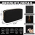 Waterproof Small Makeup Bag Pouch for Purse,Nylon Travel Toiletry Storage Bag Cute Preppy Cosmetic Bag for Women Girl,Waterproof Makeup Organizer Bag Skincare Bag Purse with Zipper(Small-Black)