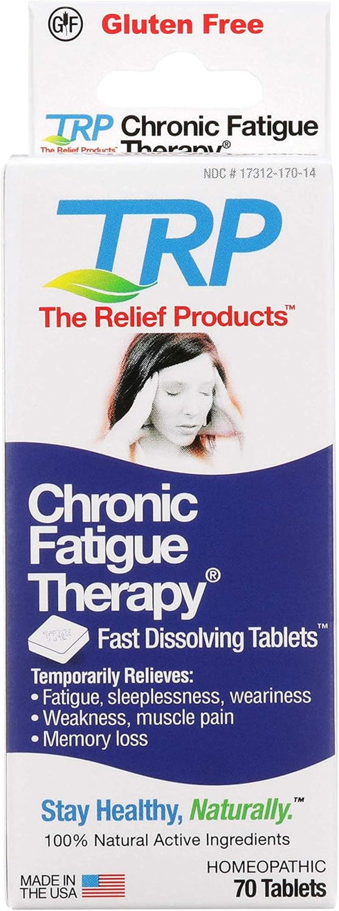The Relief Products Chronic Fatigue Therapy - Fast Dissolving Tablets for Fatigue, Weakness, Tiredness, CFS, 70 Count