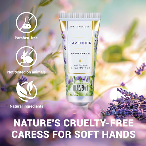 spa luxetique Hand Cream Set Gift for Women, Mini Travel Size Scented Hand Lotion with Aloe