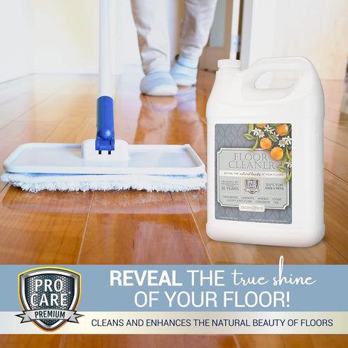 ProCare Floor Cleaner, Made in USA, Tile, Stone, Laminate, Vinyl & Natural Wood Cleaner, 1 Gal