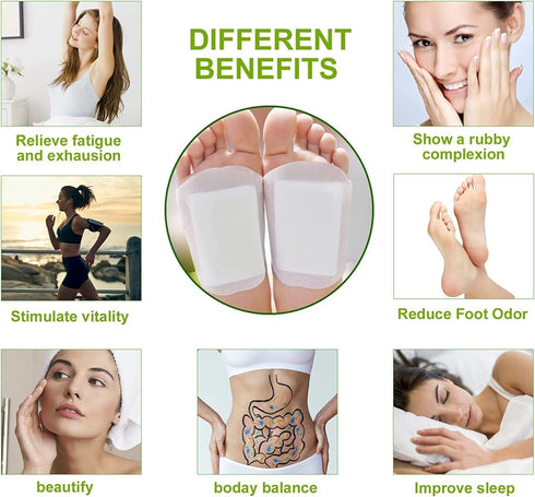Kinoki 10 Foot Pads for Your Health Care Premium Natural Foot Patches Adhesive Foot Pads for Foot Pain Relief