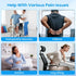 ComfyInLove Tailbone Wheelchair Seat Cushion for Pressure Relief, Cooling Gel Memory Foam Chair Cushion with Slope-Edge