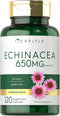Carlyle Echinacea 650mg Capsules - 120 Count Non-GMO & Gluten Free Supplement