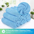 HOMEXCEL 12 Pack Microfiber Cleaning Cloths, Blue Premium Towels, Lint Free, Highly Absorbent, 11.5"X11.5"