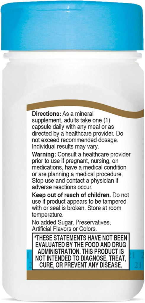21st Century Selenium 200 Mcg Capsules, 60 Count (Pack of 2)