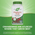 Nature's Way 930mg 180 Count Cranberry Fruit Capsules, Non-GMO, Gluten Free Supplement, per Serving