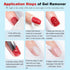 LOUINSTIC Gel Nail Polish Remover Kit, Gel Remover with Cuticle Oil & Latex Tape, No Soaking, Wrapping