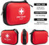 Mini First Aid Kit - 120 Piece Small Waterproof Hard Shell Medical Kit for Car, Home, Office, Travel, Camping, Outdoor