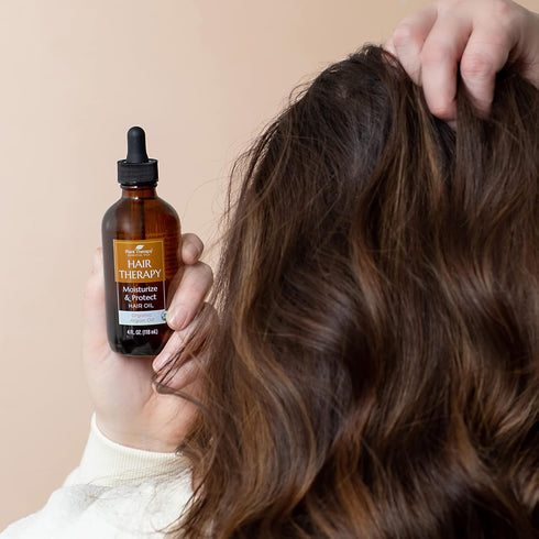 Plant Therapy Hair Therapy Oil - 4 oz Organic Argan Oil, 100% Pure, USDA Organic for Face, Hair, Skin, Nails