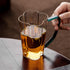 XJOYSL7921 Glass Cups Four-leaf Clover Shaped Drinking Glass with Handle, Clear Borosilicate Mugs for Milk, Coffee, Hot