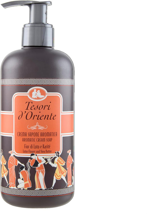 Tesori d'Oriente "Fior Di Loto e Latte d'Acacia" Cream Soap, Measuring Cap, 10.14 Fluid Ounces (300ml)