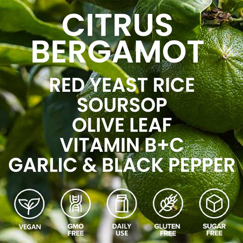 Resona Official 2OZ (1) Red Yeast Rice Cleanse, Citrus Bergamot Red Yeast Rice, Cholesterol Support Blend with Citrus