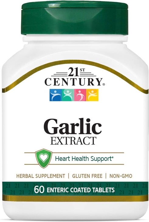 21st Century Garlic (Odorless) Tablets, 60 Count