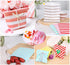 Biodegradable Paper Candy Cookie Bags - Food Safe Favor Bags for Parties, 100 Count, Assorted 4 Designs