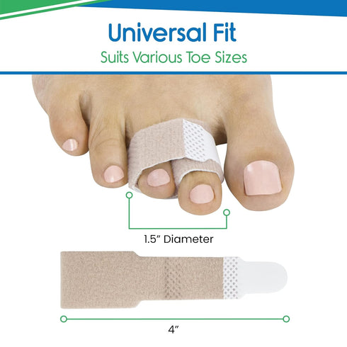VIVEsole Hammer Toe Straightener (4 Pack) - Compression Cushion for Women, Men, Seniors, Reusable Soft Splint