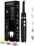 Tooth Polisher, Rechargeable Whitening Kit for Teeth Cleaning, 3 Tooth Polish Paste, 5 Brush Heads, LED Light, At-Home
