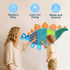 Srichly Texture-Packed (Dinosaur-1) Sensory Wall Panel for Kids, Sensory Mats for Playroom Wall Decor, Tactile Sensory