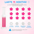 Toilet Gel Stamp Kit, 60 Count, 5 Kinds of Scent Toilet Cleaner Bowl Gel, Air Freshener