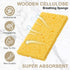 Zhengmy 100 3.9 2.4 0.12 Inch Pieces Sponges Bulk Sponges Kitchen Compressed Sponge Natural Dish Sponge Compressed Wood