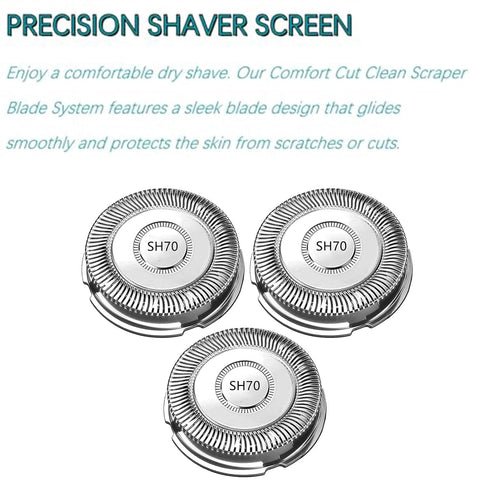 SH70 Replacement Heads for Philips Norelco Series 7000, New Upgraded Blades for Various Norelco Models