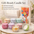 Set 8 Pack Scented Candles Gift for Women, Fruity Floral Soy Wax Aromatherapy Candles, Travel Tin Candles in Artist