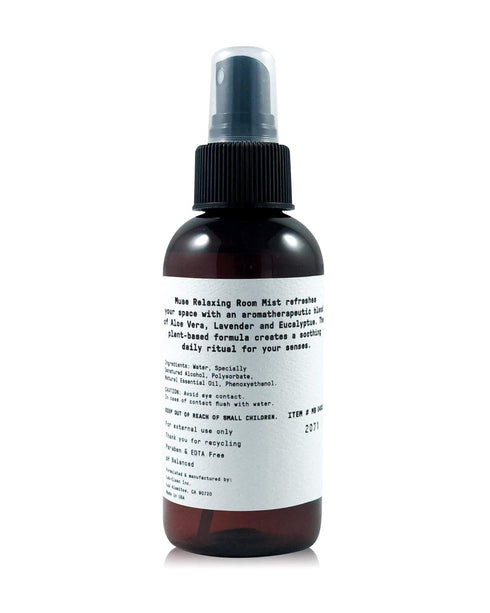 Muse Apothecary Room Ritual, 4 oz, Aromatic and Relaxing Room Mist Infused with Natural Essential Oils