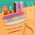 TsMADDTs Nail Buffers and Files - Manicure Tools Kit with 3 Nail Files, 2 Buffer Blocks, Cuticle Nippers