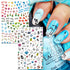 TailaiMei Summer Beach Nail Stickers - 1500+ Pcs Self-Adhesive DIY Nail Art Decals, Shark Nautical Turtle Design (12