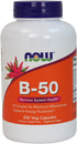 Now Foods B-50, 250 Veg Capsules (Pack of 2)