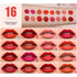 KISSIO Mini Lipstick Set, 16PCS Matte Lipstick in 16 Colors, Travel Friendly, Velvety Waterproof Long Lasting