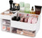 Makeup Organizer and Storage Case, 3 Clear Drawers for Vanity, Skincare, Jewelry Display