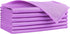 HOMEXCEL Microfiber Cleaning Cloths - 6 PK, Lint-Free, Reusable, Purple, 16x14" for Glass, Windows, Mirrors