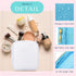 Remerry 6 Pcs Nylon Cosmetic Bag Set, Waterproof Makeup Organizer with Zipper for Women Girls (Colorful, 4.7 x 5.1 x 2