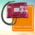 McKesson LUMEON Nylon Blood Pressure Cuff - Burgundy, Adult Medium, 34 cm to 50 cm, 1 Count