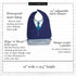 Adult Bibs for Men, Wipe ‘n Wear Clothing Protectors for Eating, Waterproof, Reusable, Washable Crumb Catcher (Blue Tie)