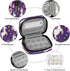 Skerhhux 7 Purple Cartoon Unicorn Pill Case Travel Pill Organizer Weekly Day Portable with Zipper Medicine Box Pill