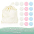 Wegreeco Reusable Cotton Rounds, Makeup Remover Pads for All Skin Types, Dog Eye Wipes Tear Stain Remover