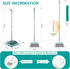XXXFLOWER Broom and Dustpan Set for Home, 55” Long Handle Broom with Dustpan Cleaning Teeth Combo