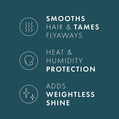 NEXXUS Ultralight Smooth Hair Serum, 4 fl oz, Weightless Smooth Treatment for Dry & Frizzy Hair, Blocks Frizz