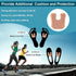 Horseshoe Pads for Feet, 60 Pieces Callus Cushions, Moleskin for Metatarsal Pads, Pain Relief