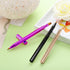 TOODOO 3 Pieces Retractable Lip Brush, Dual-ended Foundation Makeup Brush with Cap Travel Applicators