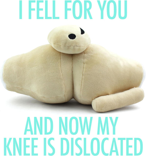 I Heart Guts Knee Joint Plush - Kneed for Speed - Knee Joint Stuffed Pillow Toy Bone, Knee Surgery Gifts - Doctors