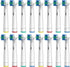 Electric Toothbrush Replacement Heads Compatible with Oral-B, Soft Bristles, 16 Pack
